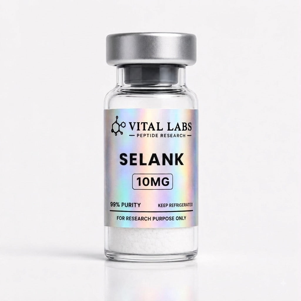 Vital Labs Selank 10mg lyophilized research vial