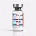 Semax and Selank blend 20 mg lyophilized research peptide vial
